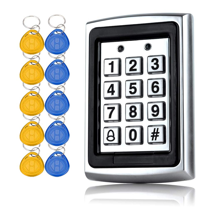 YAVIS Metall Codeschloss Türöffner Zugangskontrolle Tastatur 125 KHz EM Kartenleser Weigang 26 + 10