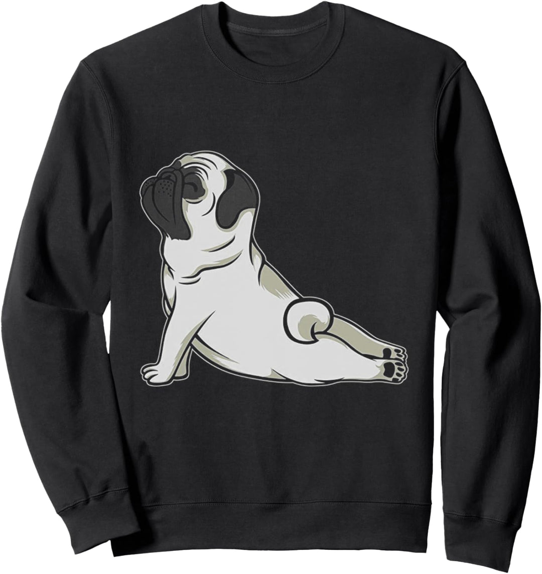 Yoga Mops Hund Sweatshirt