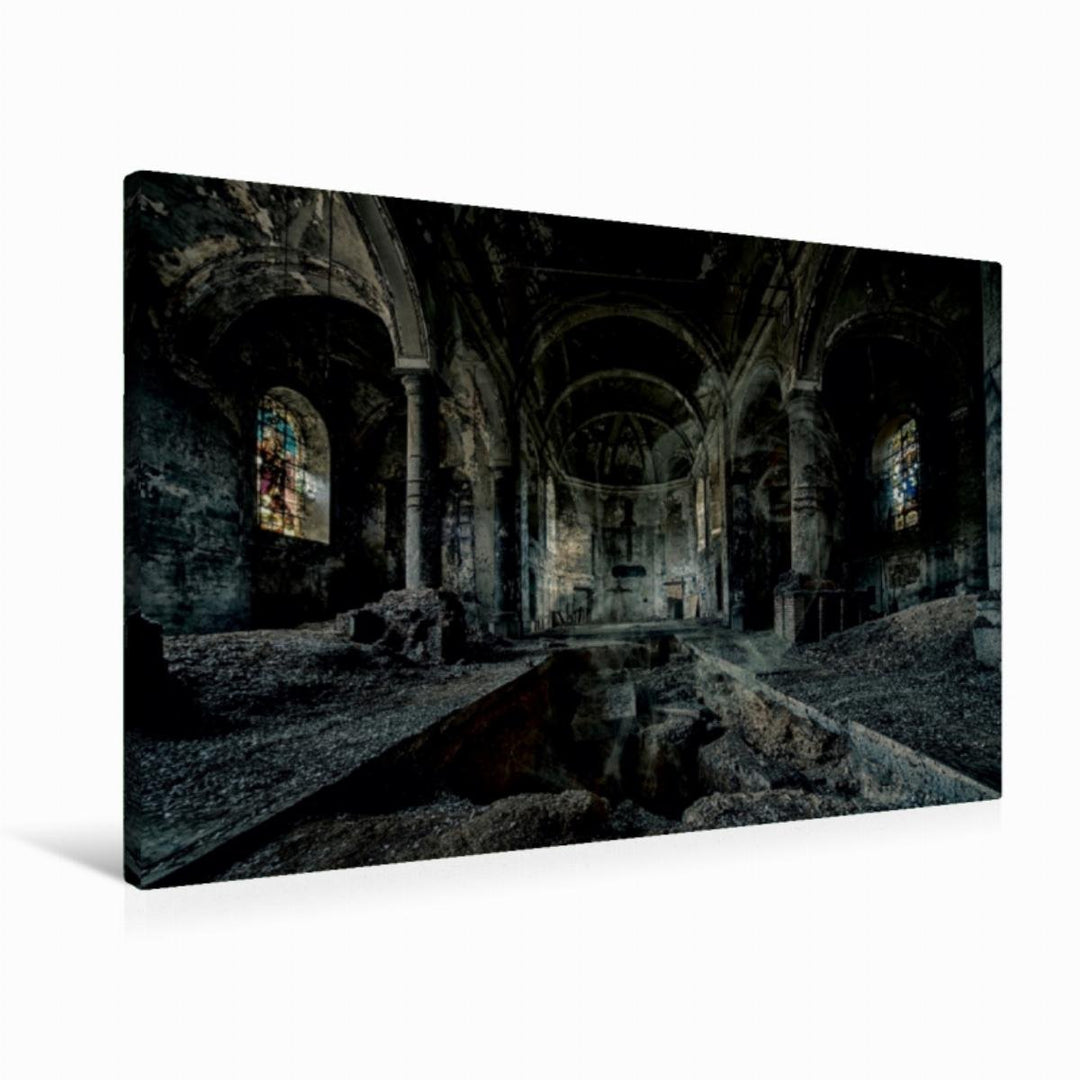 Premium Textil-Leinwand 90 x 60 cm Quer-Format Geheimnisvolle Orte - Lost Places | Wandbild, HD-Bild