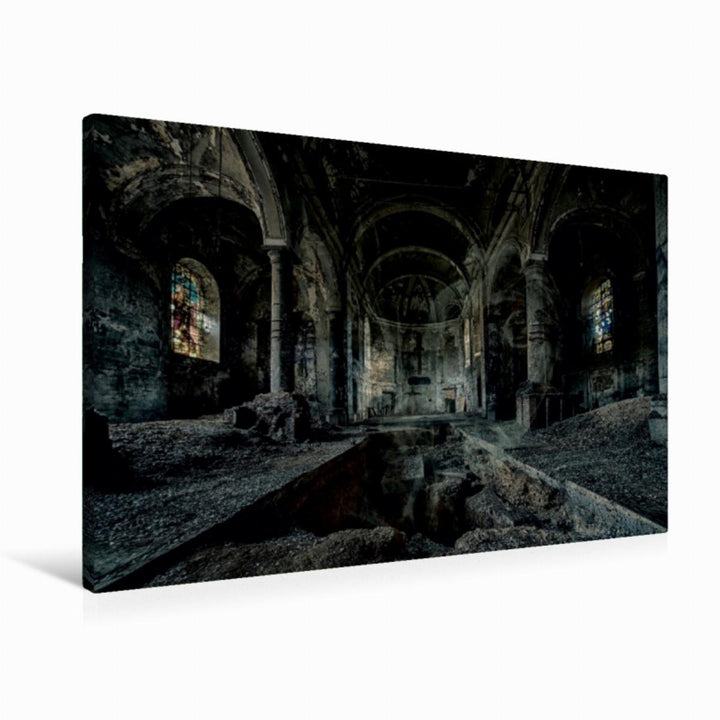 Premium Textil-Leinwand 90 x 60 cm Quer-Format Geheimnisvolle Orte - Lost Places | Wandbild, HD-Bild
