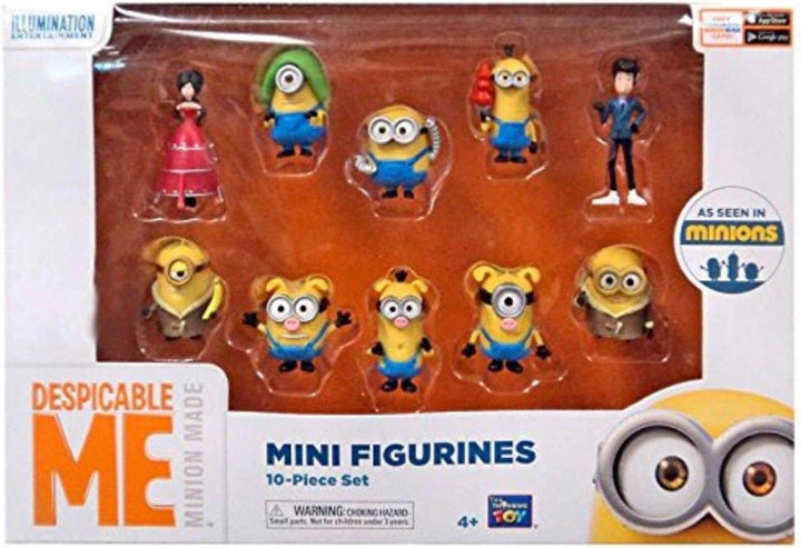 MTW Toys 3102100 - Original Minions, 10 verschiedene Spielfiguren, Grösse je Figur ca. 5 cm