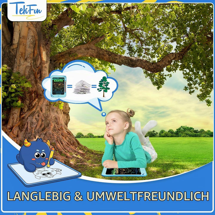 TEKFUN LCD Schreibtafel Kinder Spielzeug ab 3 4 5 6 7 Jahre alt Junge Mädchen, 8,5 Zoll Zaubertafel