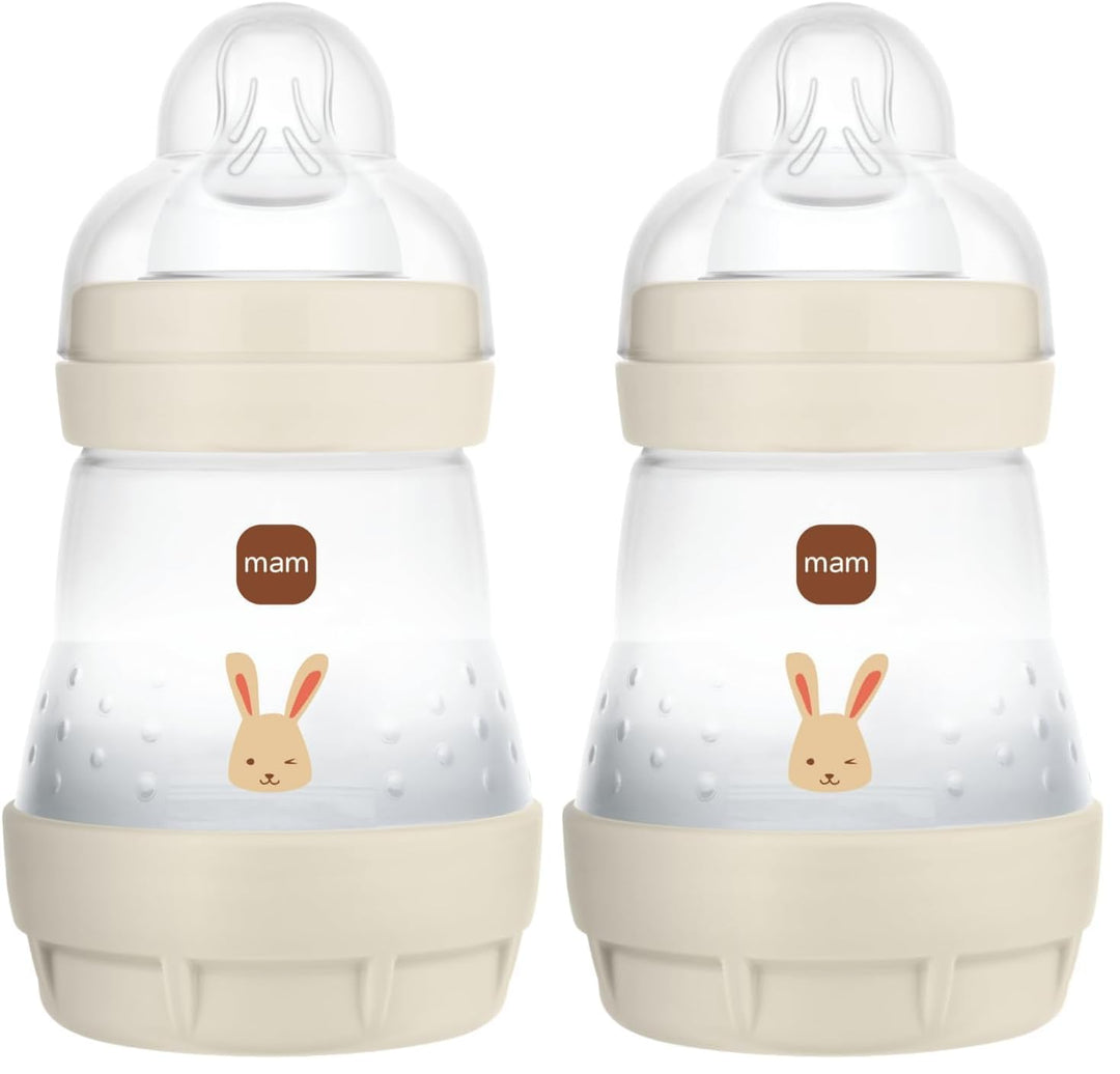 MAM - Easy Start Anti-Colic Flasche 0+ Monate, langsamer Durchfluss (160 ml), Sand – Flasche zur Red