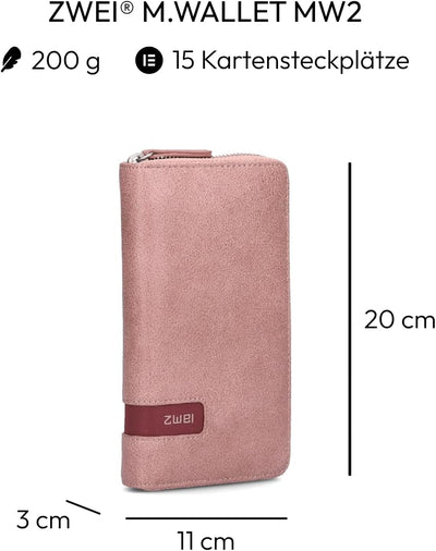 Zwei M.WALLET Wallet MW2 blush, Blush