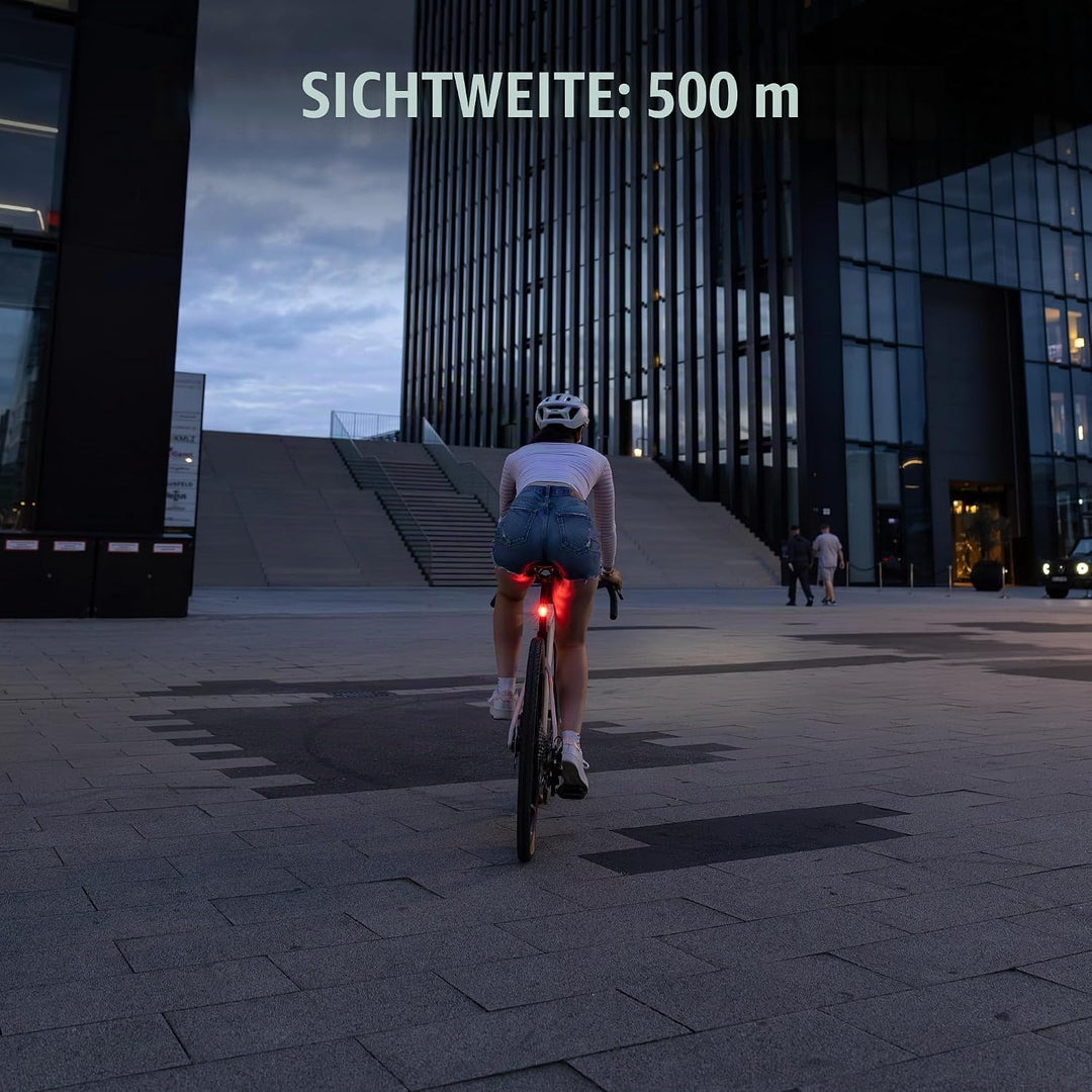 SIGMA HIRO 10 | wetterfestes Fahrradrücklicht mit 500 m Sichtweite | StVZO zugelassenes Rücklicht mi