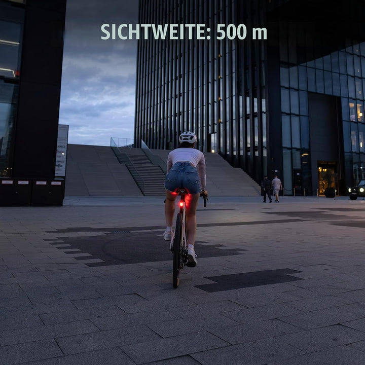 SIGMA HIRO 10 | wetterfestes Fahrradrücklicht mit 500 m Sichtweite | StVZO zugelassenes Rücklicht mi