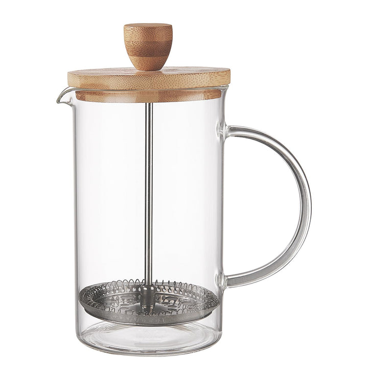BUTLERS French Press 0,6 l Akazie Deckel - BREWSTER - Kaffeepresse & Teebereiter stromlos | Kaffeeko