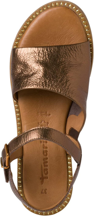 Tamaris Damen 1-1-28120-28 Flache Sandale 37 EU Bronce, 37 EU Bronce