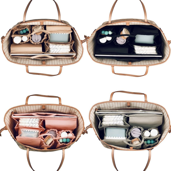 Windeltasche für Newborn Baby Essentials, Handtaschen Organizer für Eltern, Taschenorganizer mit Fac