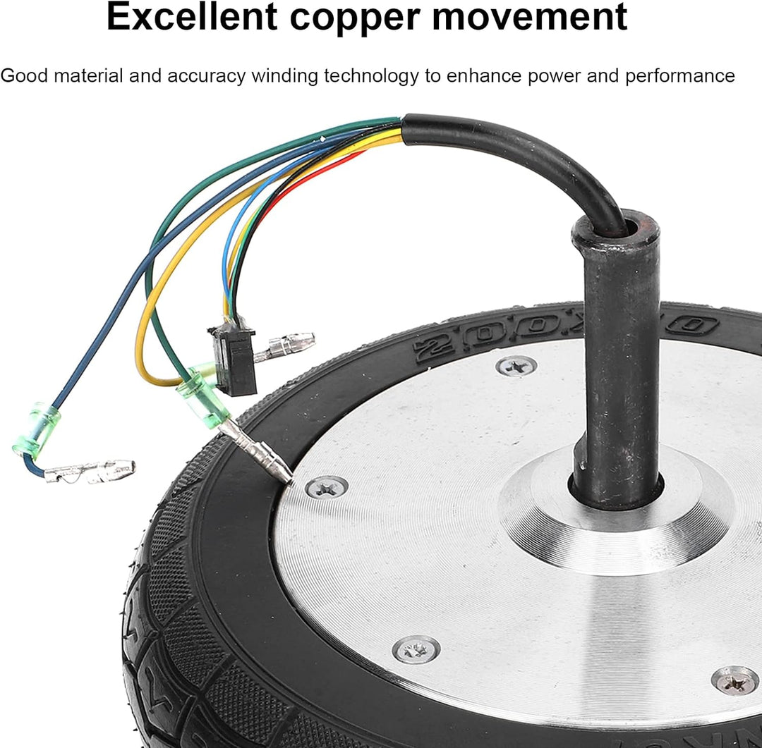 Elektroroller-Nabenmotor, 36 V 350 W geräuscharmer Rad-Brushless-Nabenmotor, Aluminiumlegierung, Gum