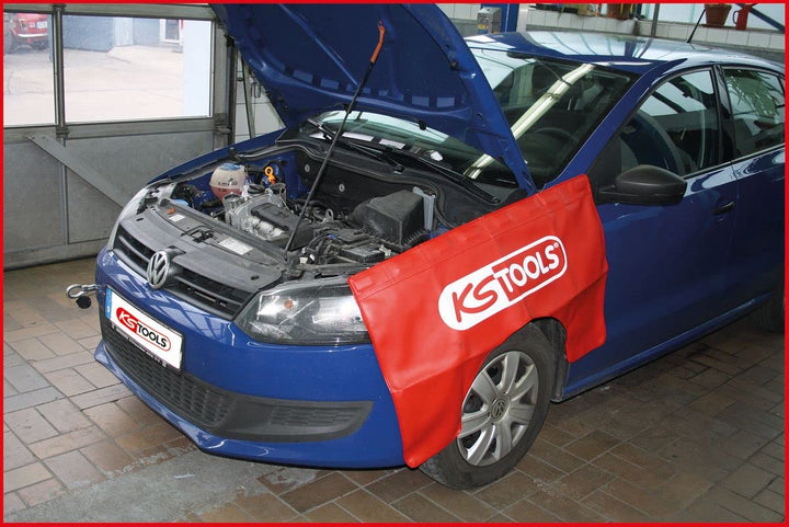 KS Tools 500.8051 Universal-Kotflügelschoner mit eingenähten Magneten, 1000x640mm