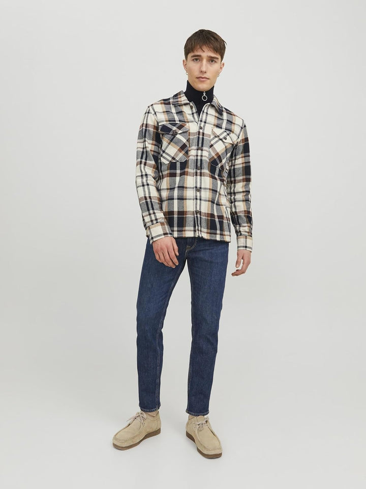JACK & JONES Male Overshirt Slim Fit Overshirt M Cloud Dancer, M Cloud Dancer