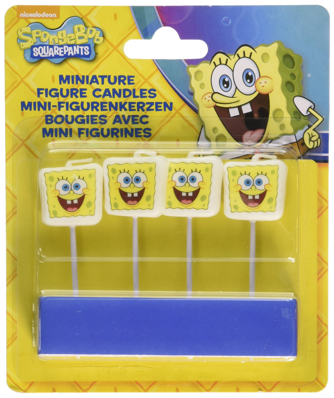 Amscan International Sponge Bob Schwammkopf kleine Kerzenfiguren