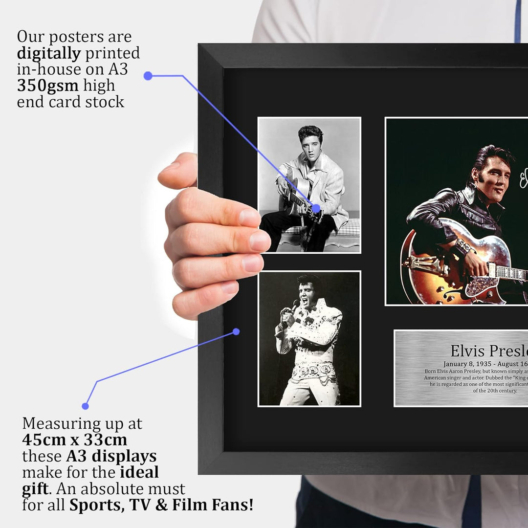 HWC Trading FR A3 Elvis Presley Musician The King Geschenke Gedruckt Signiert Autogramm Bild Für Mus