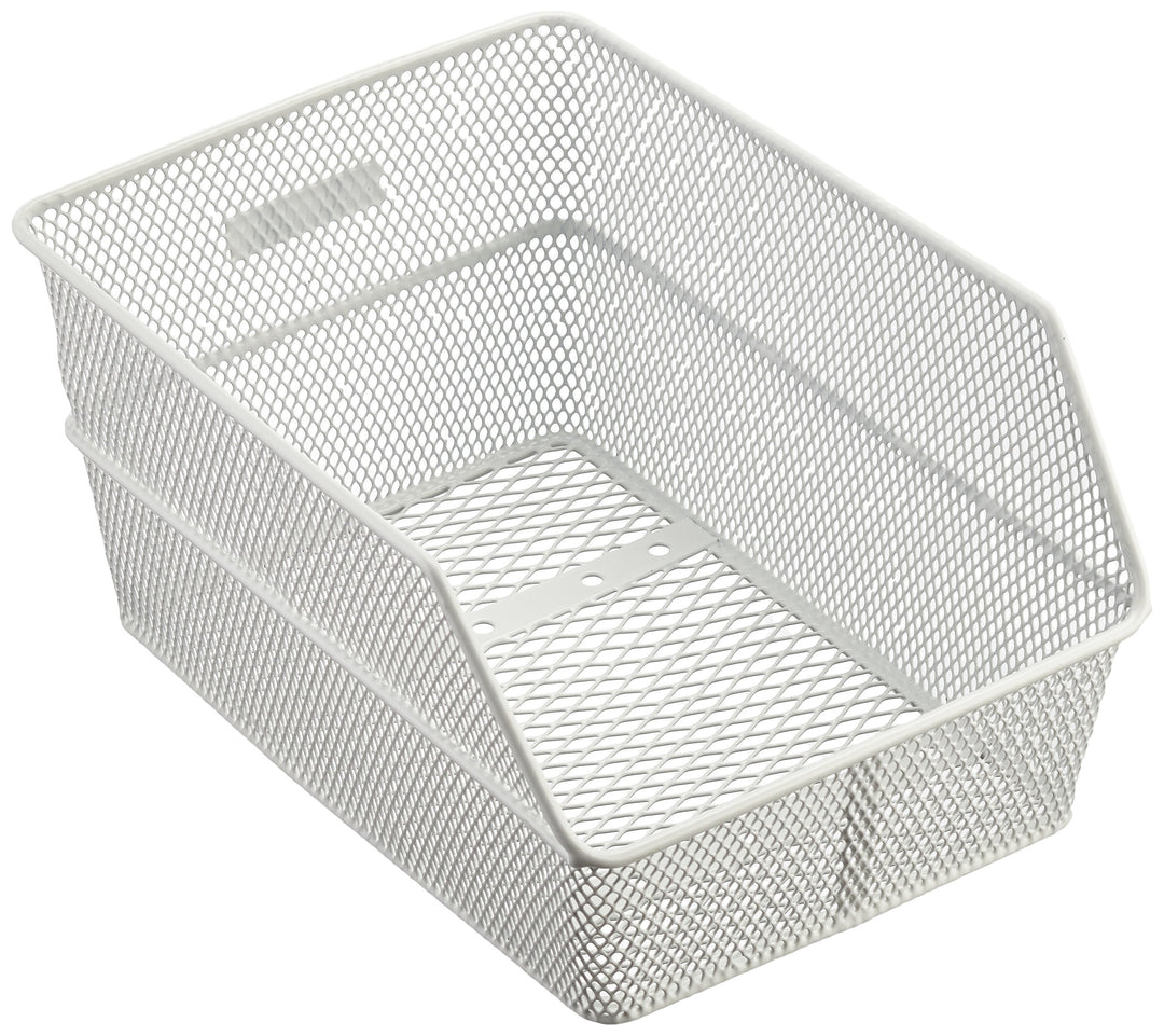 Basil Fahrradkorb Cento S, 36 cm x 26 cm x 18 cm Weiss Single, Weiss Single