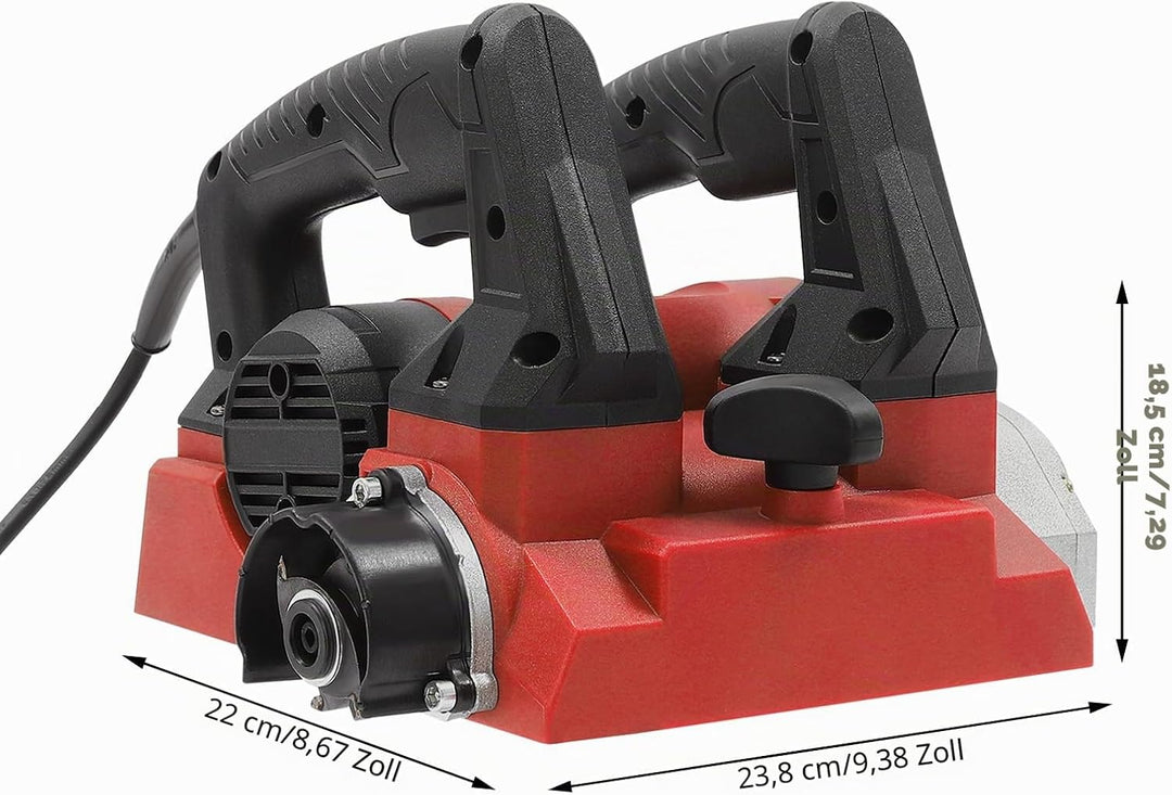 Elektrische Handhobelmaschine, 1300W Handhobel Elektrisch Wand Hobelmaschine, Tragbare Lackhobel mit
