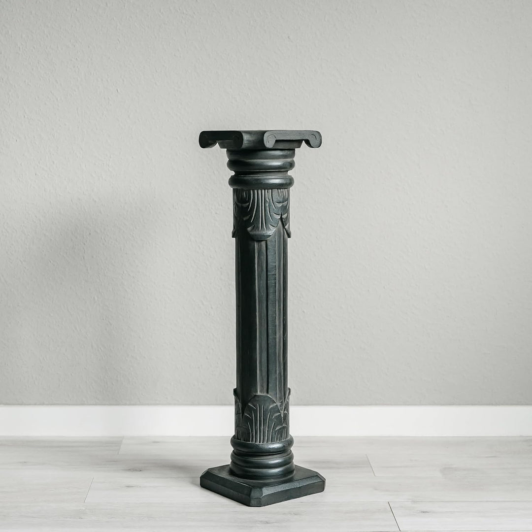 livasia Säule aus Albiziaholz, dekorative balinesische Holzsäule, Blumenpodest aus Indonesien, Handa