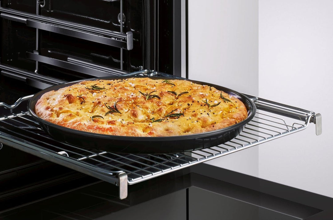Bosch HEZ617000 Zubehör für Backöfen, Pizzaform, anthrazit emailliert, Made in Germany