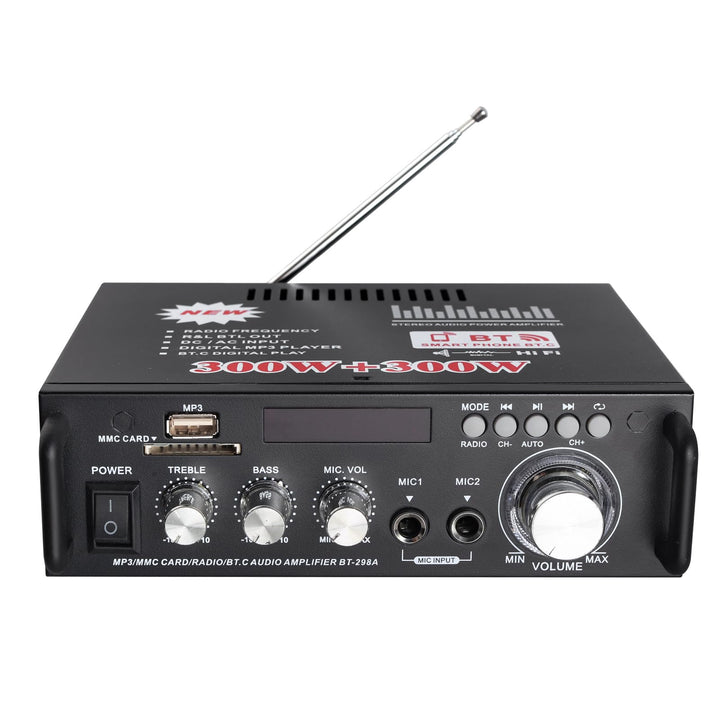 PROZOR Bluetooth Stereo Audio Verstärker 300W+300W Audio Amplifier Mini Digital Audio Amplifier HiFi