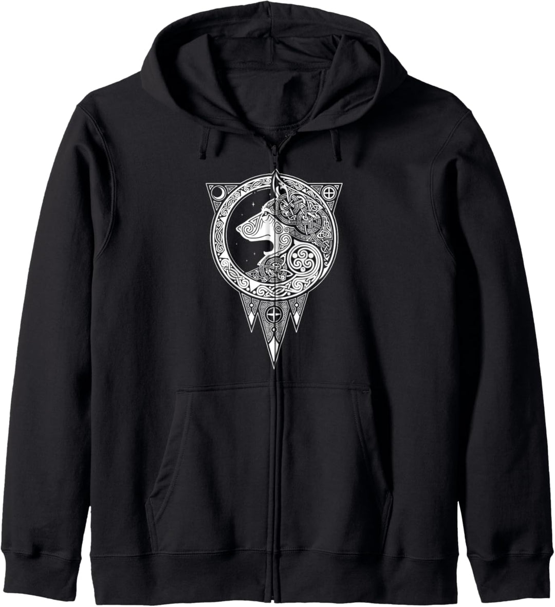 Wikinger Fenriswolf - Fenrir Symbol Nordische Mythologie Kapuzenjacke
