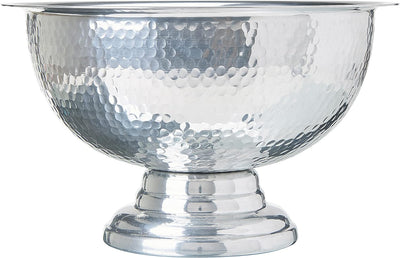 Champagner Kühler gepresste Metallschale silber ⌀ 36 cm Tiwanaku
