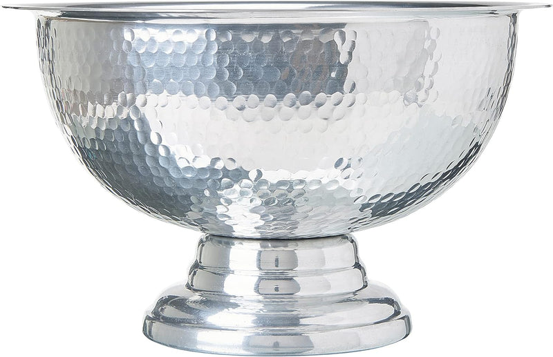Champagner Kühler gepresste Metallschale silber ⌀ 36 cm Tiwanaku
