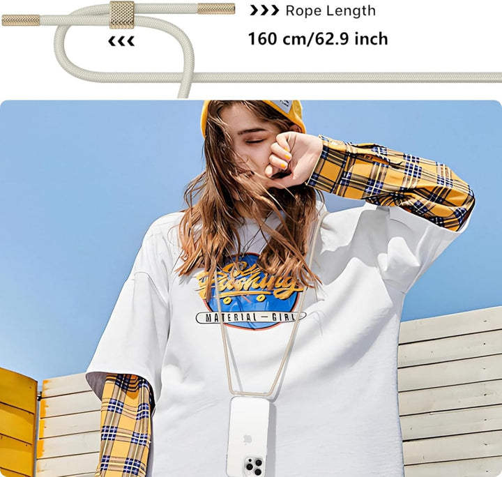 Handykette für Apple iPhone 12 Hülle mit Band und iPhone 12 Pro Hülle mit Band - Necklace Handyhülle