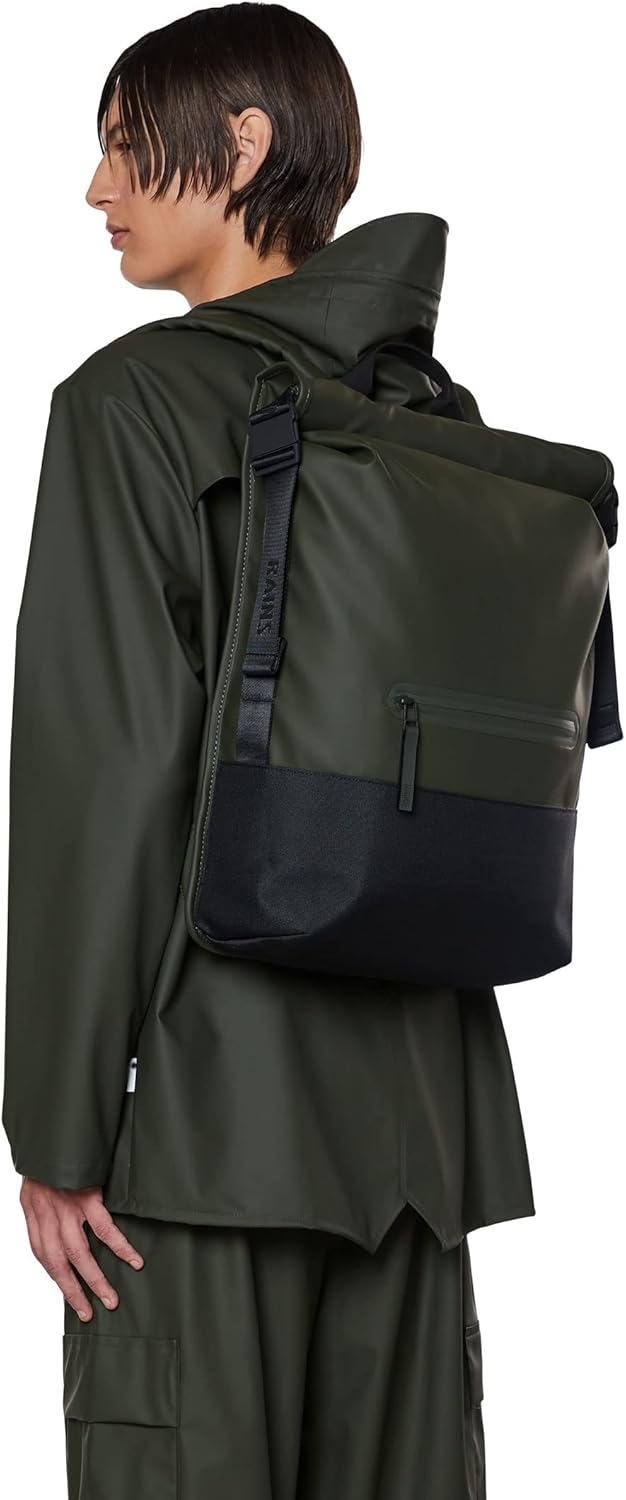 RAINS Unisex Trail Rolltop Backpack Reisen und Arbeit Einheitsgrösse Multicolor, Einheitsgrö&#x