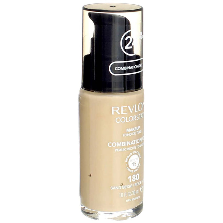 Revlon Colorstay Make Up - combination/Oily Skin 180 Sand Beige (2-Pack) Beige 30 ml (2er Pack), Bei