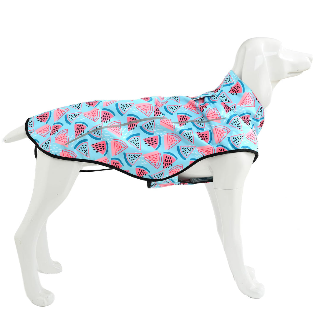 Mile High Life Hunde-Regenmantel, verstellbare, wasserdichte Haustierkleidung, leichte Regenjacke mi
