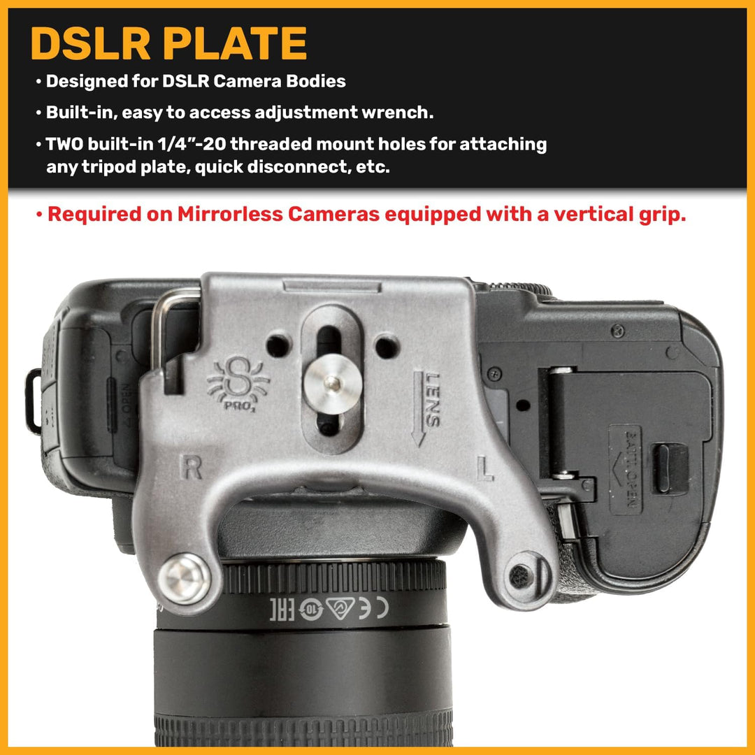 SpiderPro DSLR Camera Plate v2 Kameraplatte für SpiderPro v2 Hüft-Tragesystem DSLR Plate v2_new, DSL