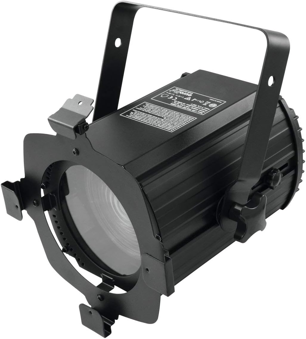 Eurolite LED THA-50F Theater-Spot | Fresnel-Scheinwerfer (Stufenlinse), 50-W-Warmweiss-LED, extrem l