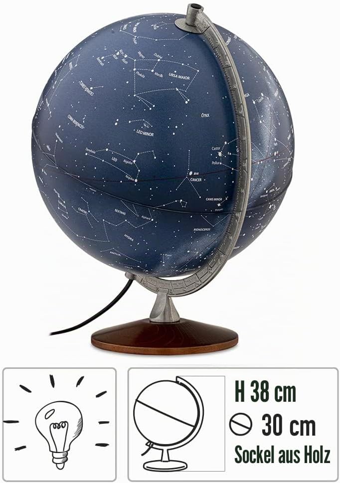 Nova Rico 0330SPSTLALL1066 Globus, blau, 30 cm