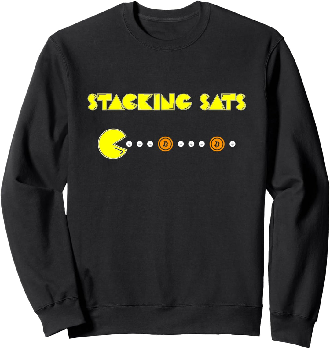 Stacking Sats Bitcoin Crypto Currency BTC Sweatshirt
