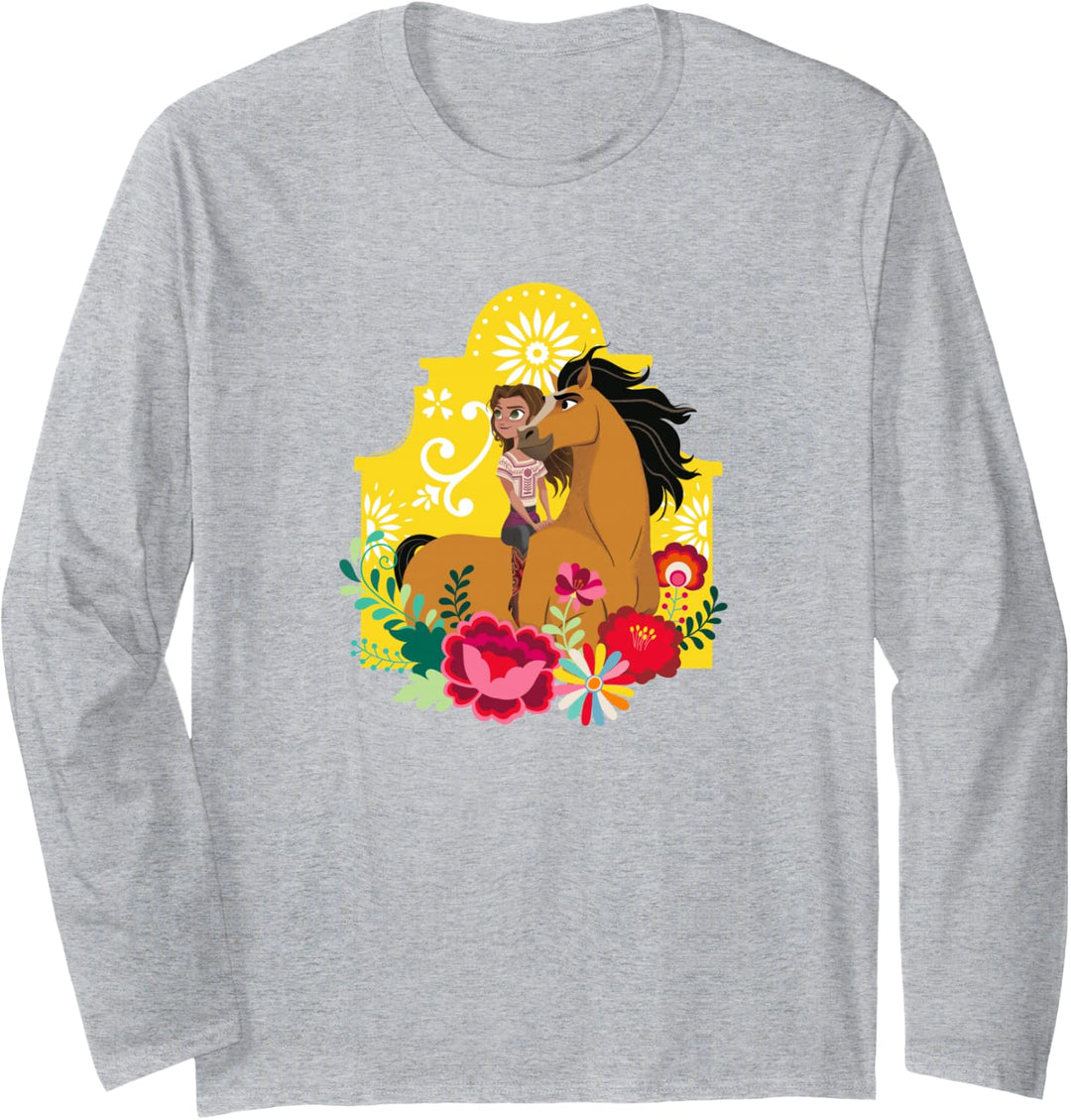 Spirit ungezähmt - Spirit &amp; Lucky Floral Miradero Festival Langarmshirt