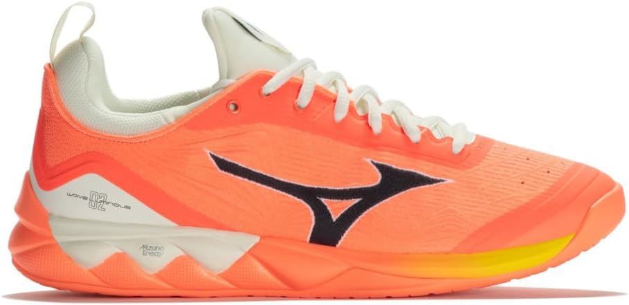 Mizuno Unisex Leuchtende Welle 2 Volleyballschuhe 46.5 EU Neon Flame Black Bolt2ne, 46.5 EU Neon Fla