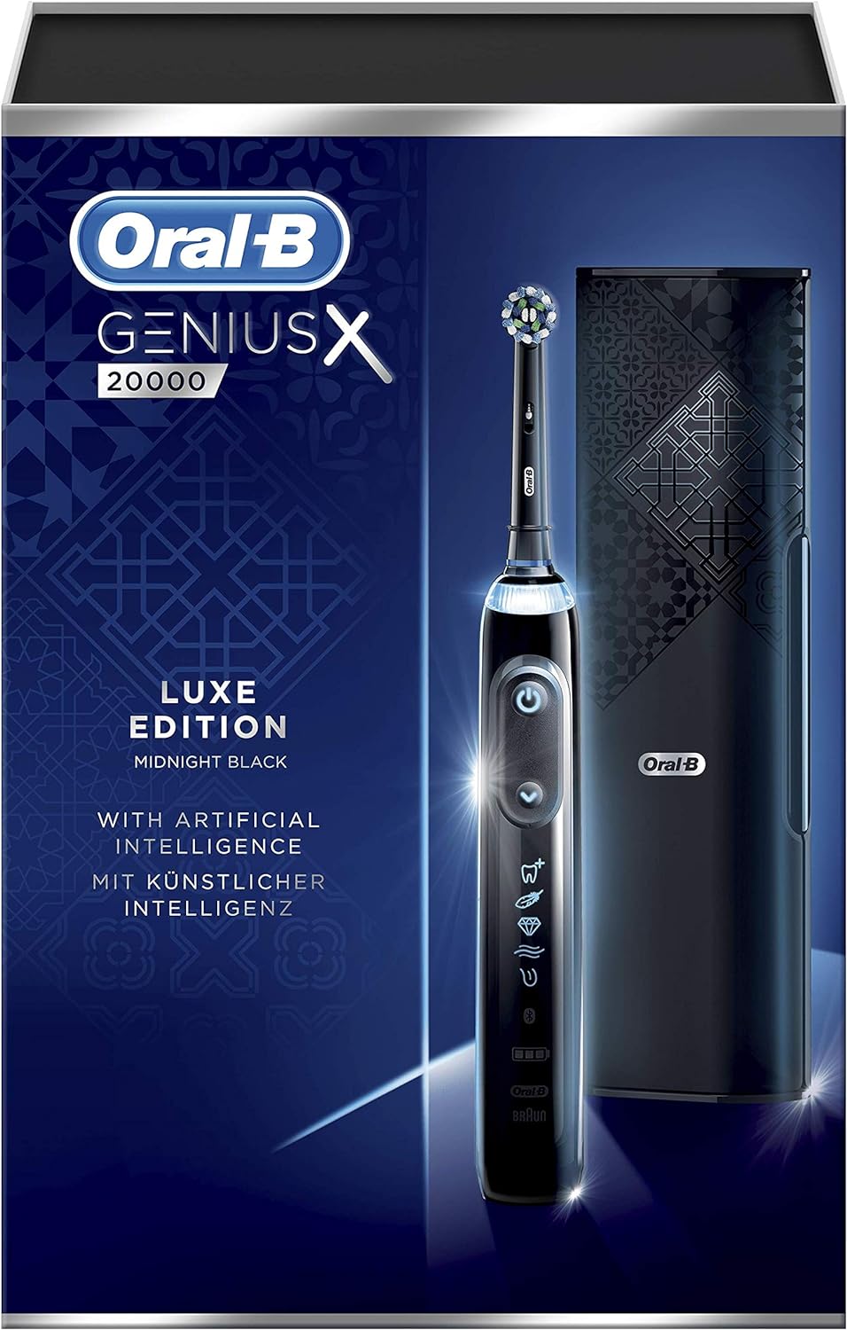 Oral-B Genius X Luxe Edition 20000 Midnight Black Elektrische Zahnbürste Oral-B Genius X 20000 Luxus