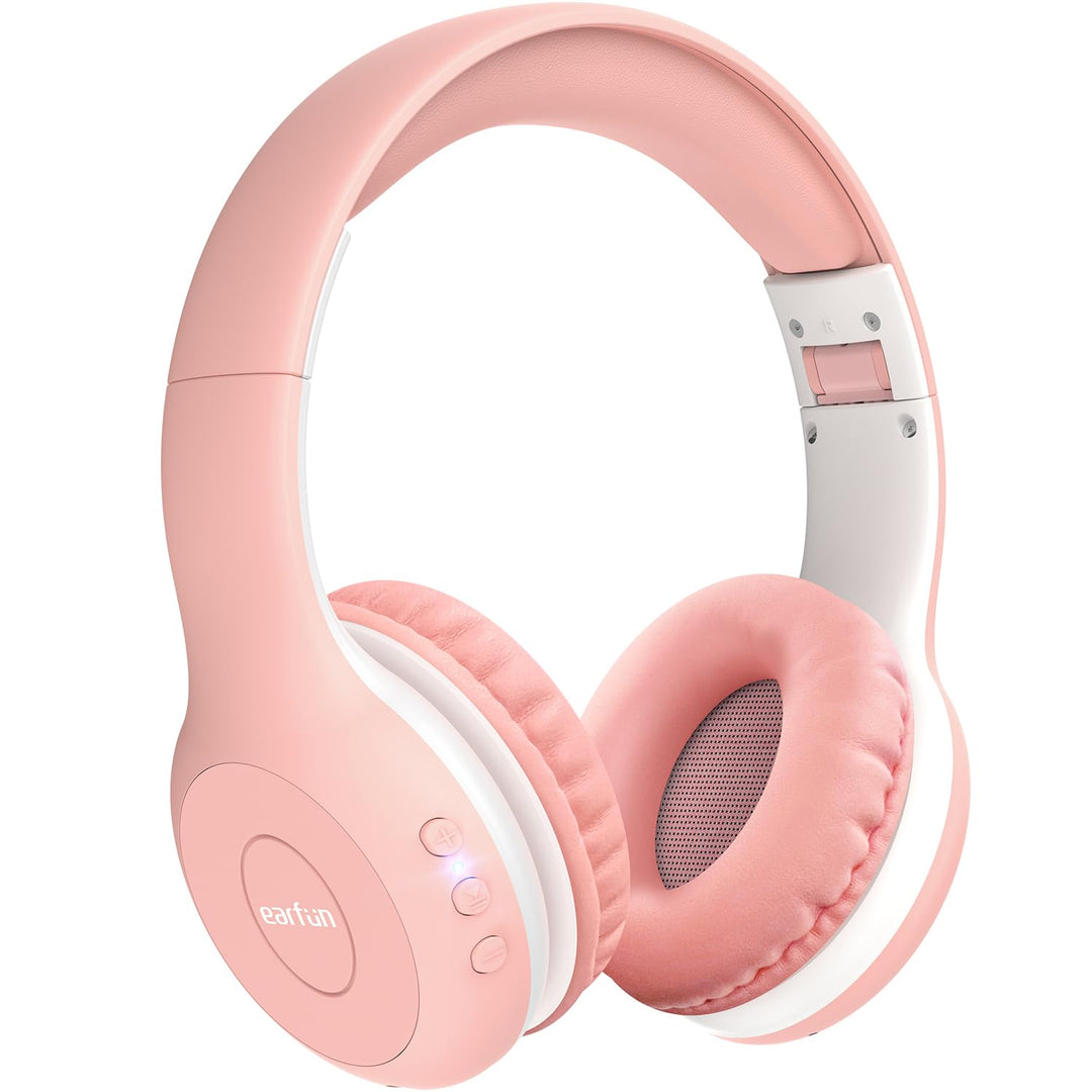 EarFun Bluetooth Kopfhörer Kinder, 85/94dB Lautstärkeregelung, HiFi Sound, HD-Mikrofon, 40 Std Akku,