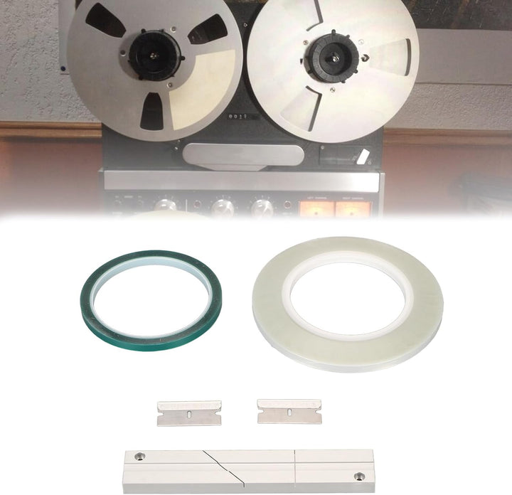 Bandspleissblock-Set, Kompaktes, Längenverstellbares Leader Tape Studio Grade 1/4 10 Zoll Bandspleis