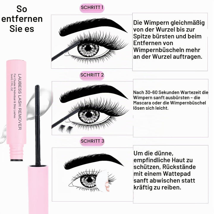 Lash Extension Set 300 Pcs Wimpern Extensions Set Bond and Seal Lash Glue Wimpernbürste Klebereste E