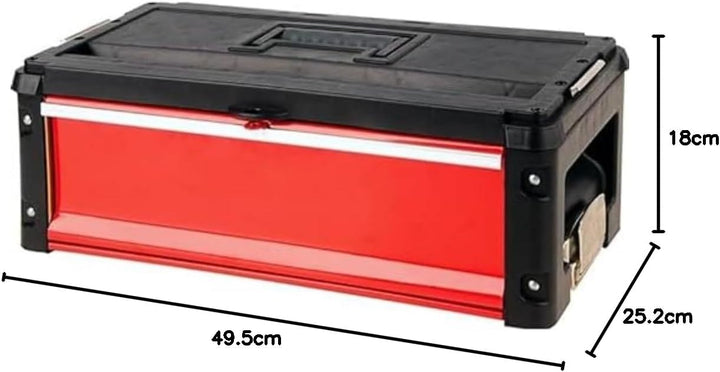 Yato BOX W. 1 DRAWER, YT-09108, Schwarz/Rot