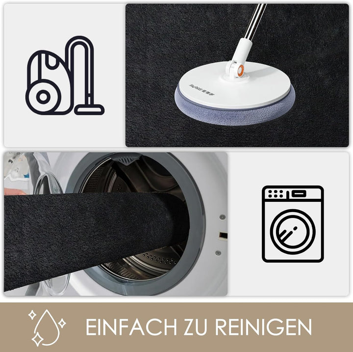 Fussmatte Innen 80×120 cm – Grosser Waschbarer Eingangsteppich mit TPE Anti-Rutsch – Flacher Kurzflo