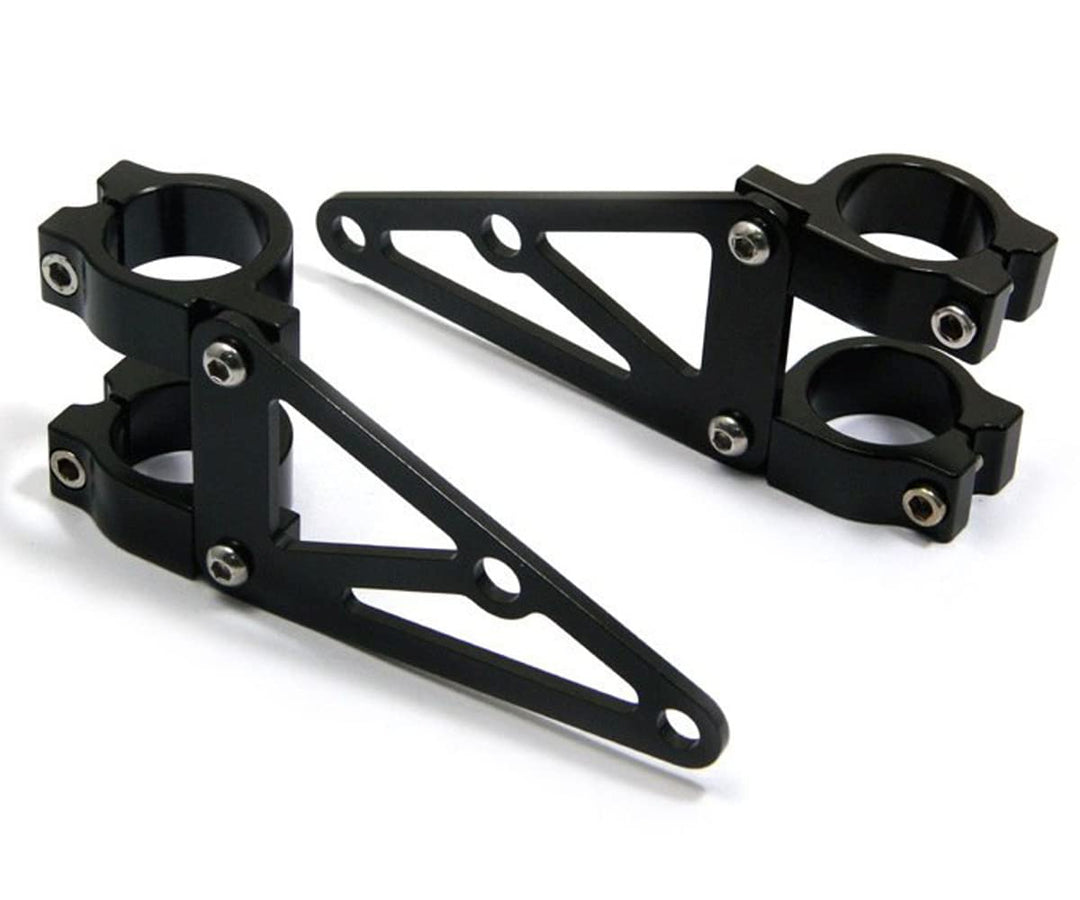 Alchemy Parts hochwertig Paar von Schwarz 42/43mm Durchmesser Cnc Bearbeitet Motorrad Scheinwerfer-H