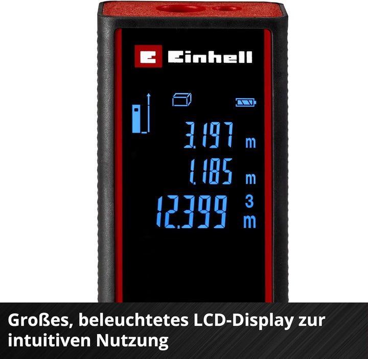 Einhell Laser Entfernungsmesser TC-LD 60 R (60 m max. Messbereich, Messmodi Distanz, Fläche, Volumen