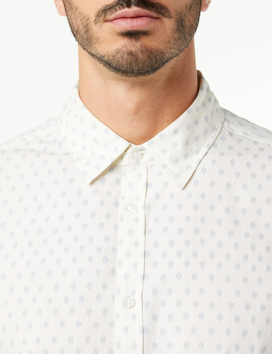 MUSTANG Herren Style Clemens Stroke AOP Klassisches Hemd L Aop_2 12396, L Aop_2 12396