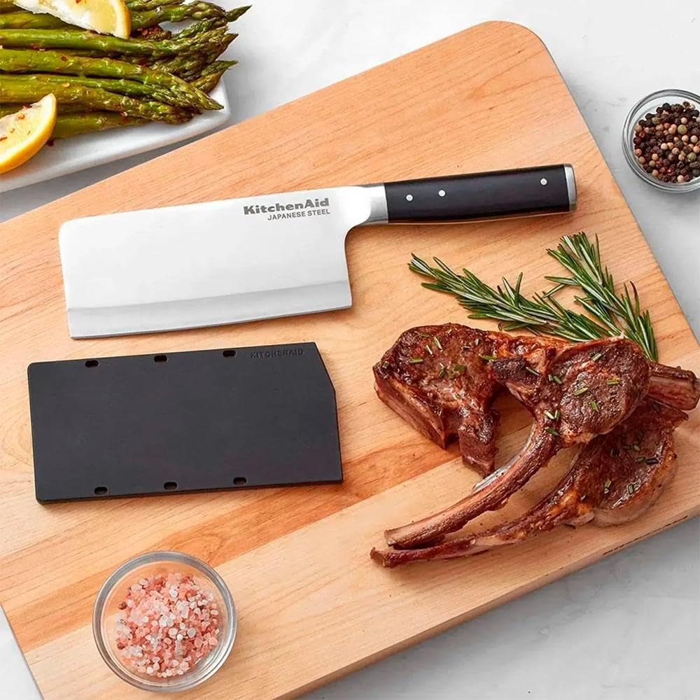 KitchenAid Gourmet Fleisch- und Gemüsemesser, scharfe Klinge aus hochwertigem japanischem Kohlenstof
