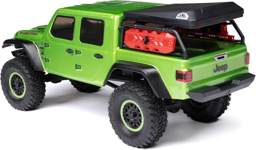 Axial 1/24 SCX24 Jeep JT Gladiator 4X4 RTR Brushed Rock Crawler (Battery &amp; Charger Included), Green