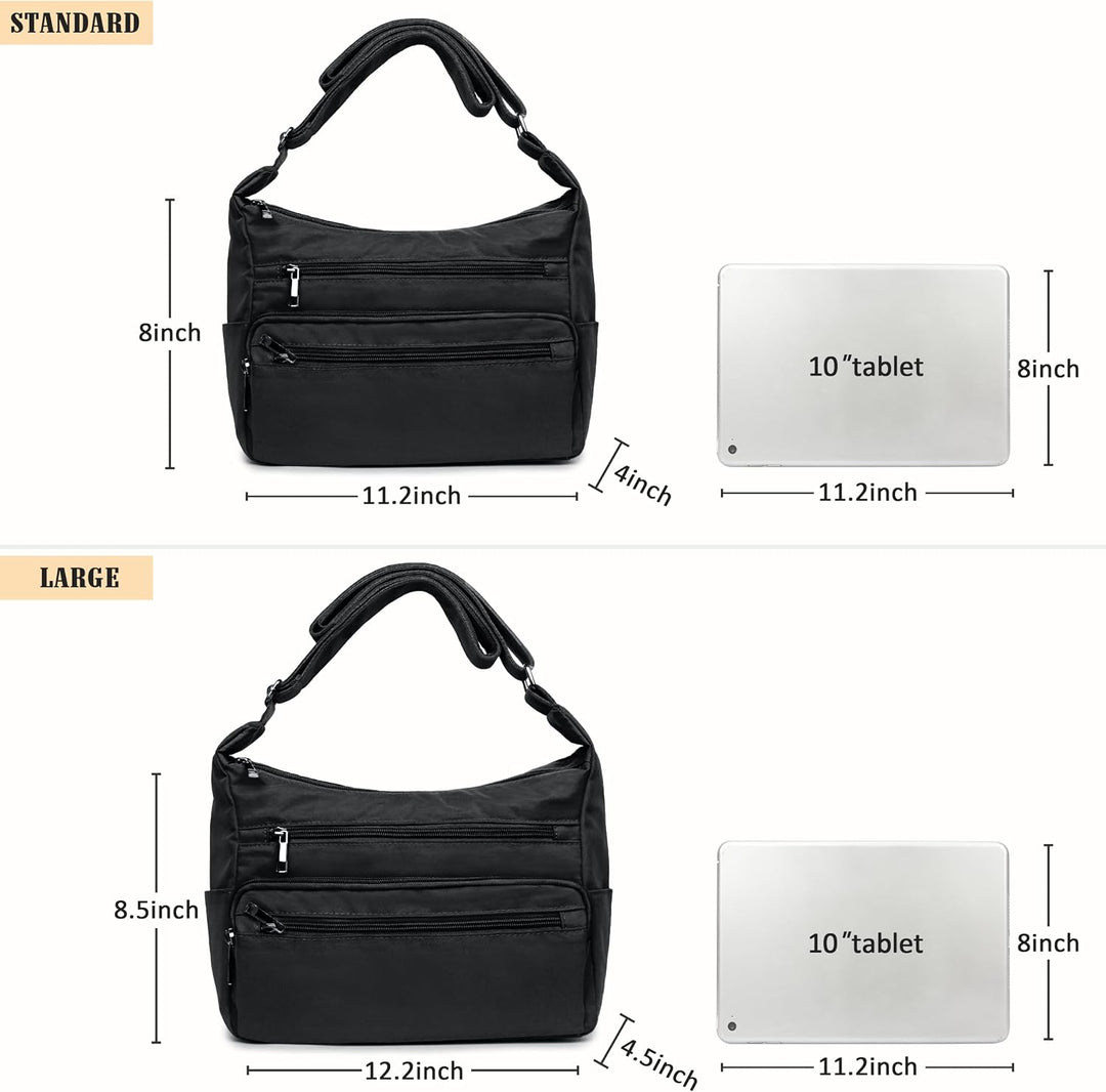 VOLGANIK ROCK Crossbody Bag for Women Multi Pockets Handbag Shoulder Bag Waterproof RFID Cross Body