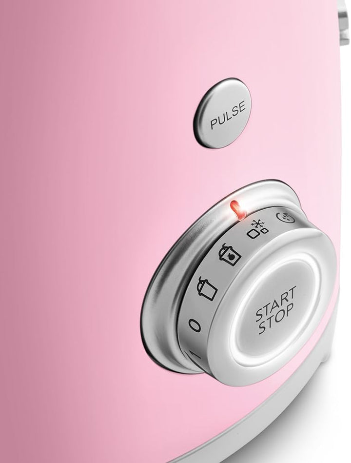 Smeg, BLF03PKEU, 1,5 l Standmixer, 4 -Geschwindigkeitsstufen, 4 Automikprogramme, Abnehmbare Doppelk