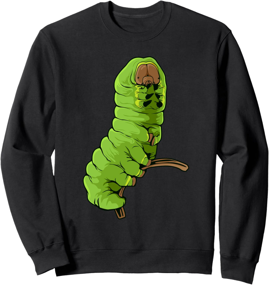 Raupe Insekt Bild Zeichnung Design Raupe Sweatshirt